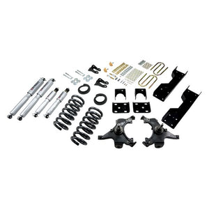 644.53 Belltech Lowering Kit Chevy Silverado / GMC Sierra C1500 Std Cab, ext 454 SS (88-91) Front And Rear - w/o or w/ Shocks - Redline360