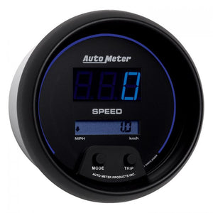 295.56 Autometer Cobalt Series Digital Speedometer Gauge 0-260 MPH (3-3/8") Black - 6988 - Redline360