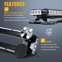 Load image into Gallery viewer, Xprite Rooftop Strobe Light Pursuit 26" LED Series w/ Magnetic Base - Amber / Mixed - Amber Alternate Image