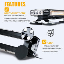Load image into Gallery viewer, Xprite Rooftop LED Strobe Light Pursuit 26" COB Series w/ Magnetic Base - Amber / Mixed - Amber Alternate Image