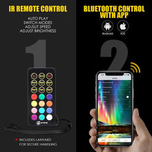 Load image into Gallery viewer, 215.99 Xprite LED Headlights &amp; Fog Lights Jeep Wrangler JK (2007-2018) Exhibit Series w/ RGB Halo Combo - 7" 90W - Redline360 Alternate Image