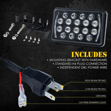 Load image into Gallery viewer, Xprite LED Headlights Insight Series [w/ High/Low Beam and DRL] 4x6" - HL-4X6-G3-K - Default Title Alternate Image
