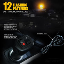 Load image into Gallery viewer, Xprite Revolving Strobe Beacon Light Amber 18 LED 12 Flash Patterns 18W - SL-L15-Y - Default Title Alternate Image