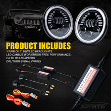 Load image into Gallery viewer, Xprite LED Headlights AM General Hummer (1992-2001) Land Rover Defender 90/110 7" Prism Series 85W w/ DRL - HL-R7IN-G10-G2 - Default Title Alternate Image
