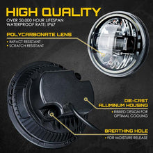 Load image into Gallery viewer, 179.99 Xprite  LED Headlights AM General Hummer (1992-2001) H1/H2 (2003-2009) w/ Halo DRL - Black / Chrome - Redline360 Alternate Image
