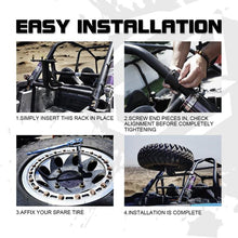 Load image into Gallery viewer, Xprite Spare Tire Carrier Polaris RZR 1000XP / 1000XP 4 (2014-2022) Black Powder Coated Finish - Default Title Alternate Image