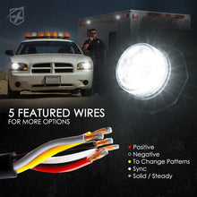 Load image into Gallery viewer, Xprite Conceal Series LED Hide-A-Way Emergency Strobe Light - White / White-Amber / Amber - White Alternate Image