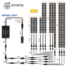 Load image into Gallery viewer, Xprite LED RGB Underbody Glow Kit Moto Series w/ Remote Control - 12 / 8 Pcs - 12 Pcs Alternate Image
