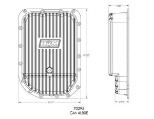 308.95 B&M Hi-Tek Deep Transmission Pan Cadillac	Escalade [4L80E] (2002-2003) 70295 - Redline360