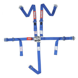 99.95 RaceQuip Youth Latch & Link SFi 16.2 [5 Point] Racing Harness Set - Black/Red/ Blue/Purple/Pink - Redline360