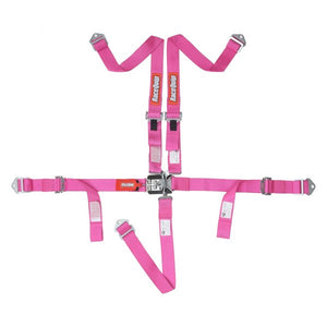 99.95 RaceQuip Youth Latch & Link SFi 16.2 [5 Point] Racing Harness Set - Black/Red/ Blue/Purple/Pink - Redline360