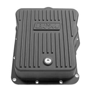 433.95 B&M Hi-Tek Deep Transmission Pan Chevy [GM ALLISON] (01-19) Black or Aluminum - Redline360