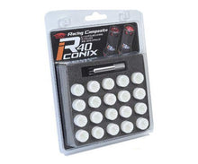 Load image into Gallery viewer, Project Kics Plastic Cap Set [R40 Iconix - 20 PCS - M12X1.50 or M12X1.25] Red / Blue / Black / White Finish - 12X1.50 / White Alternate Image