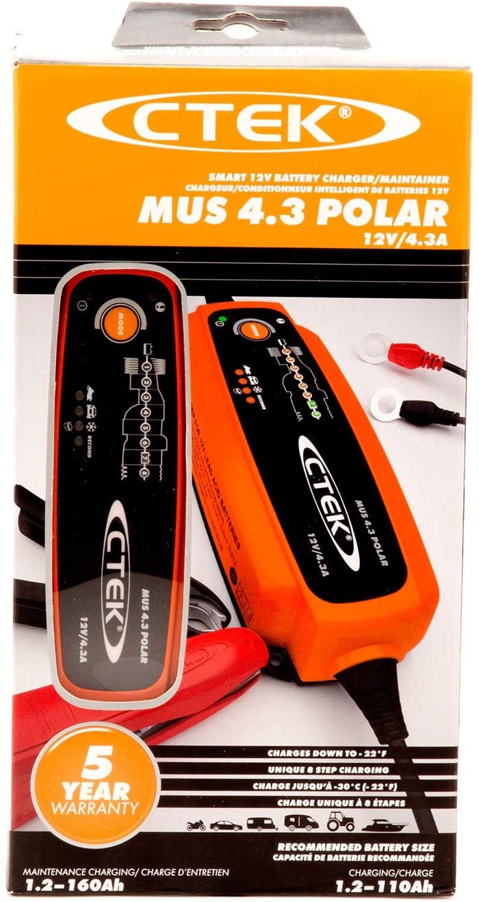 CTEK MXS 5.0 Battery Charger 4.3 Amp 12 volt