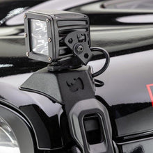 Load image into Gallery viewer, Go Rhino Hood Latch Pod LED Lights Mount Jeep Wrangler (2018-2021) 3" x 3" Single Cube - Default Title Alternate Image