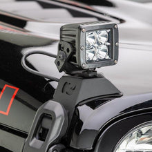 Load image into Gallery viewer, Go Rhino Hood Latch Pod LED Lights Mount Jeep Wrangler (2018-2021) 3" x 3" Single Cube - Default Title Alternate Image