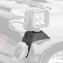 Load image into Gallery viewer, Go Rhino Hood Latch Pod LED Lights Mount Jeep Wrangler (2018-2021) 3" x 3" Single Cube - Default Title Alternate Image