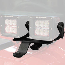 Load image into Gallery viewer, Go Rhino Windshield Cowl LED Lights Mount Jeep Wrangler (18-21) - 3" X 3" Single or Dual Cubes - Dual Mount Alternate Image