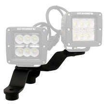 Load image into Gallery viewer, Go Rhino Windshield Cowl LED Lights Mount Jeep Gladiator JT (20-21) - 3" X 3" Dual Cube Offset - Default Title Alternate Image