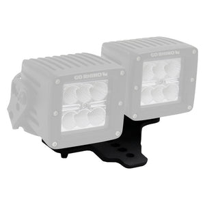 89.05 Go Rhino Hood Hinge LED Lights Mount Jeep Gladiator (20-21) [3" X 3" Dual Cube] Standard or Offset - Redline360