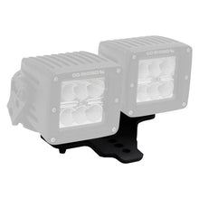 Load image into Gallery viewer, Go Rhino Hood Hinge LED Lights Mount Jeep Wrangler (18-21) [3" X 3" Dual Cube] Standard or Offset - Offset Alternate Image