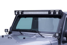 Load image into Gallery viewer, Go Rhino WLF Windshield Light Frame Jeep Wrangler (07-18) [30" Light Bar &amp; Four 3" Cubes] - Default Title Alternate Image