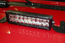 Load image into Gallery viewer, Go Rhino Center Hood LED Bars Mount Jeep Wrangler (18-21) 10" or 20" Single or Double Row - 10" LED Bar Mount / Double Alternate Image