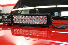Load image into Gallery viewer, Go Rhino Center Hood LED Bars Mount Jeep Wrangler (18-21) 10" or 20" Single or Double Row - 10" LED Bar Mount / Double Alternate Image