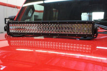 Load image into Gallery viewer, Go Rhino Center Hood LED Bars Mount Jeep Wrangler (18-21) 10" or 20" Single or Double Row - 10" LED Bar Mount / Double Alternate Image