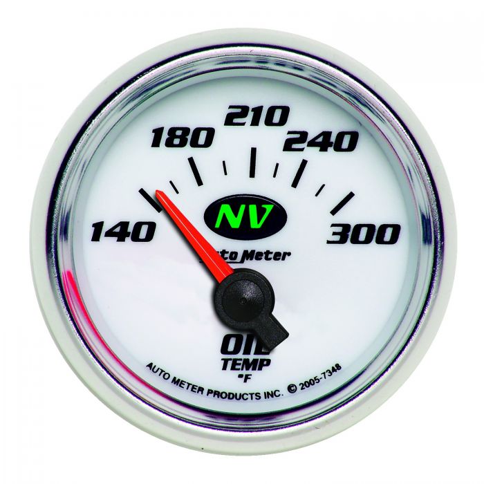 98.13 Autometer NV Series Air-Core Oil Temperature Gauge (2-1/16