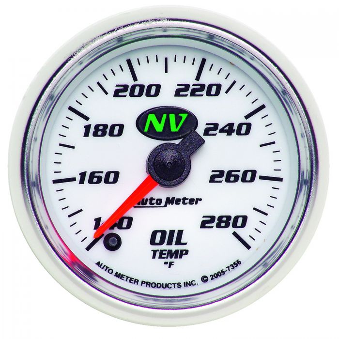 196.17 Autometer NV Series Stepper Motor Oil Temperature Gauge (2-1/16