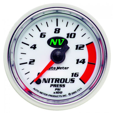 269.19 AutoMeter NV Series Stepper Motor Nitrous Pressure Gauge (2-1/16