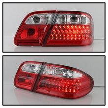 Load image into Gallery viewer, Xtune LED Tail Lights Mercedes E-Class W210 (1996-2002) Red Clear or Red Smoke Lens - Red Clear Alternate Image