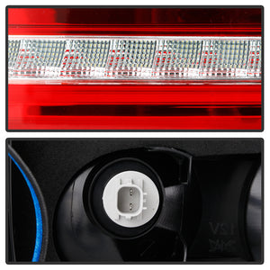 Xtune Tail Lights Acura TSX (2006-2008) [w/ Light Bar LED] Red Clear or Black