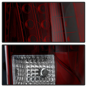 Xtune Tail Lights Cadillac Escalade ESV (07-14) [OE Style] Chrome Housing | Red Smoked Lens