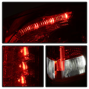 Xtune Full LED Tail Lights Cadillac SRX (10-16) [OE Style] Chrome Housing | Red Lens