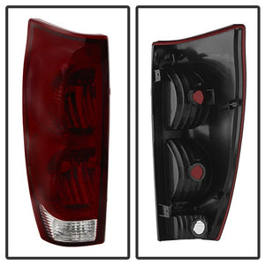 Xtune Tail Lights Chevy Avalanche (02-06) [OE Style] Chrome Housing / Red Smoke Lens