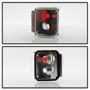 Xtune Tail Lights Chevy Suburban (73-91) [Euro Style] Black / Clear Lens or Chrome /  Clear Lens