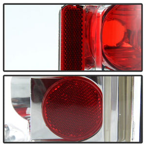 Xtune Tail Lights Chevy Suburban (73-91) [Euro Style] Black / Clear Lens or Chrome /  Clear Lens