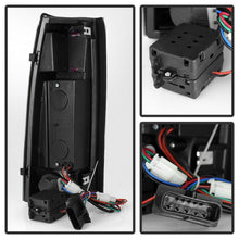 Load image into Gallery viewer, Xtune LED Tail Lights Chevy Tahoe (1994-1999) Black or Chrome Housing - Black / Clear Alternate Image