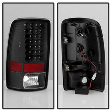 Load image into Gallery viewer, Xtune Tail Lights Chevy Tahoe (00-06) [Euro Style] Chrome Housing / Red Smoked Lens - Black - Clear Alternate Image