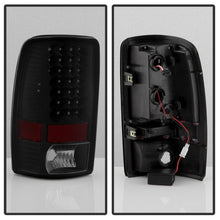 Load image into Gallery viewer, Xtune Tail Lights Chevy Suburban (00-06) [Euro Style] Chrome Housing / Red Smoked Lens - Black - Clear Alternate Image