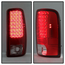 Load image into Gallery viewer, Xtune Tail Lights Chevy Tahoe (00-06) [Euro Style] Chrome Housing / Red Smoked Lens - Black - Clear Alternate Image