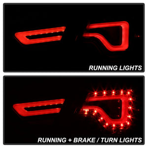 Xtune LED Tail Lights Chevy Impala (14-19) [Light Bar LED] Black / Black Smoked / Red Clear