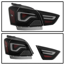 Load image into Gallery viewer, Xtune LED Tail Lights Chevy Impala (14-19) [Light Bar LED] Black / Black Smoked / Red Clear Alternate Image