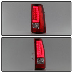 Xtune LED Tail Lights Chevy Silverado (03-06) Silverado Classic (2007) [Light Bar Style] Black or Chrome Housing