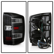 Load image into Gallery viewer, Xtune LED Tail Lights GMC Sierra 3500HD (15-18) Black Clear / Black Smoke / Red Lens Alternate Image