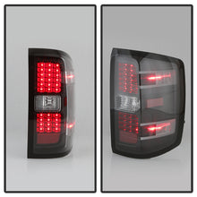 Load image into Gallery viewer, Xtune LED Tail Lights Chevy Silverado (14-19) Black Clear / Black Smoke / Red Lens Alternate Image