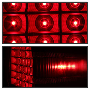 Xtune LED Tail Lights Chevy Silverado (14-19) Black Clear / Black Smoke / Red Lens