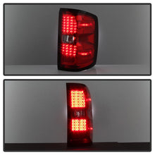 Load image into Gallery viewer, Xtune LED Tail Lights GMC Sierra 3500HD (15-18) Black Clear / Black Smoke / Red Lens Alternate Image